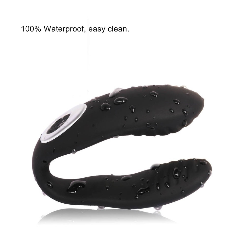 Vibrador Doble Tipo U con Control Remoto + 10 Modos
