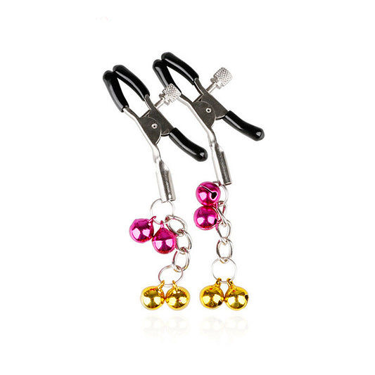 Pinzas Ajustables para Pezones con Cascabeles Decorativos BDSM