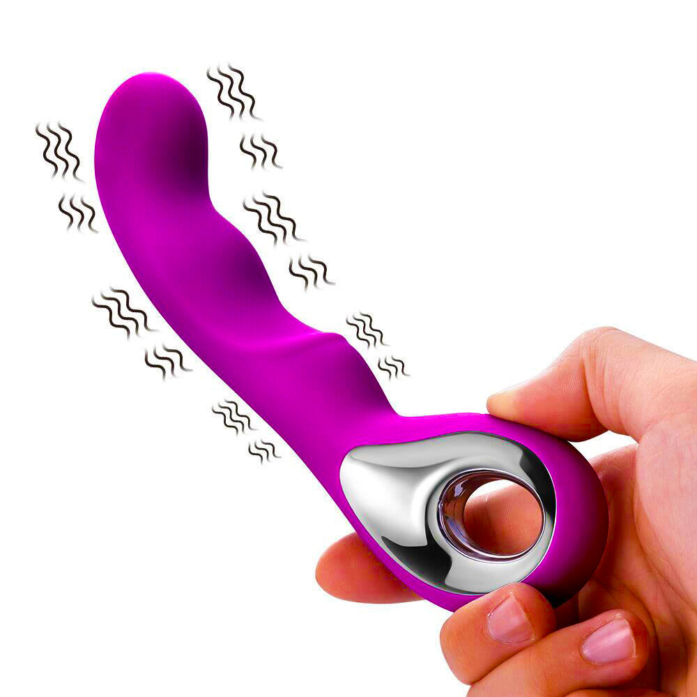 Vibrador Punto G de Silicona Recargable USB — 10 Modos de Vibración