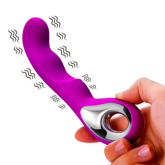 Vibrador Punto G de Silicona Recargable USB — 10 Modos de Vibración