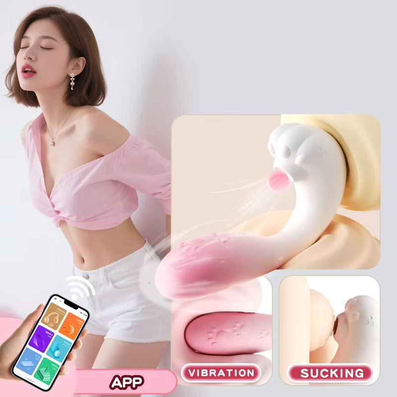 Vibrador Succionador Dual – Estimulación Interna y Clitorial