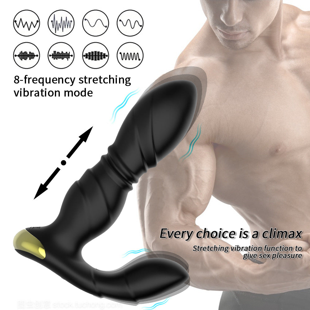 MASAJEADOR DE PRÓSTATA CON DOBLE MOTOR Y CONTROL REMOTO