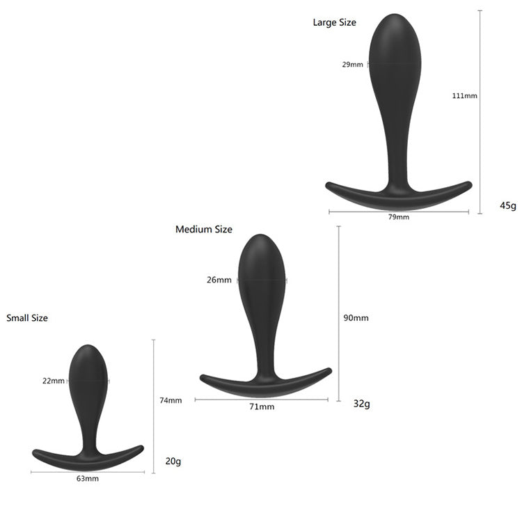 Set de Tapones Anales de Silicona x3