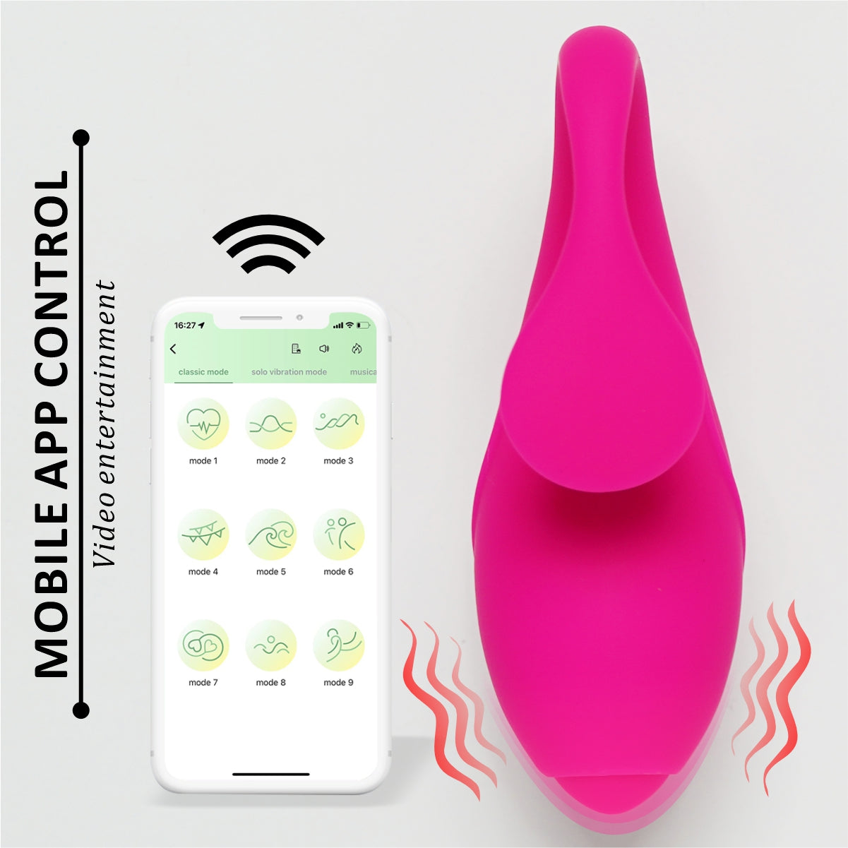 Vibrador Inteligente con Control App y Conexión a Distancia