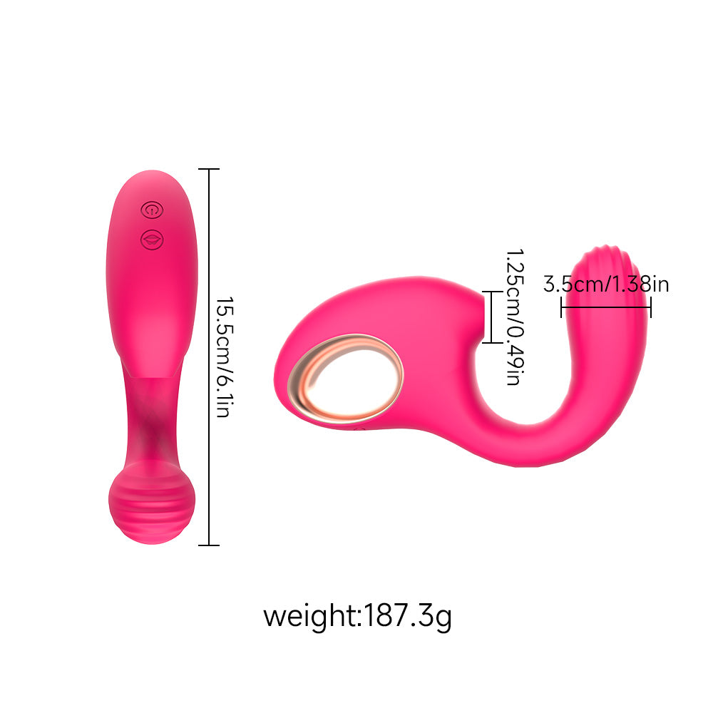 Vibrador de Succión + Punto G - 10 Modos Silicona Médica  100% Impermeable