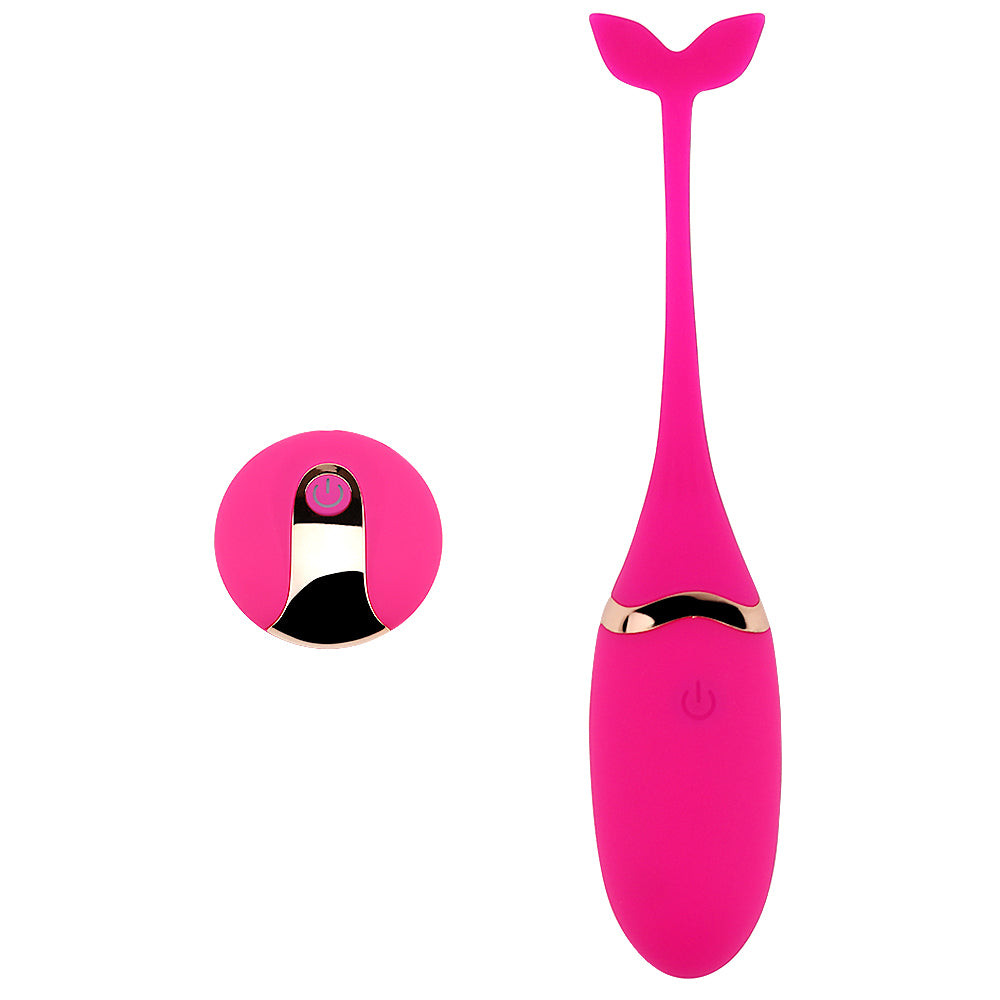 Vibrador tipo cola de ballena con control remoto inalámbrico – flexible, 10 modos de vibración