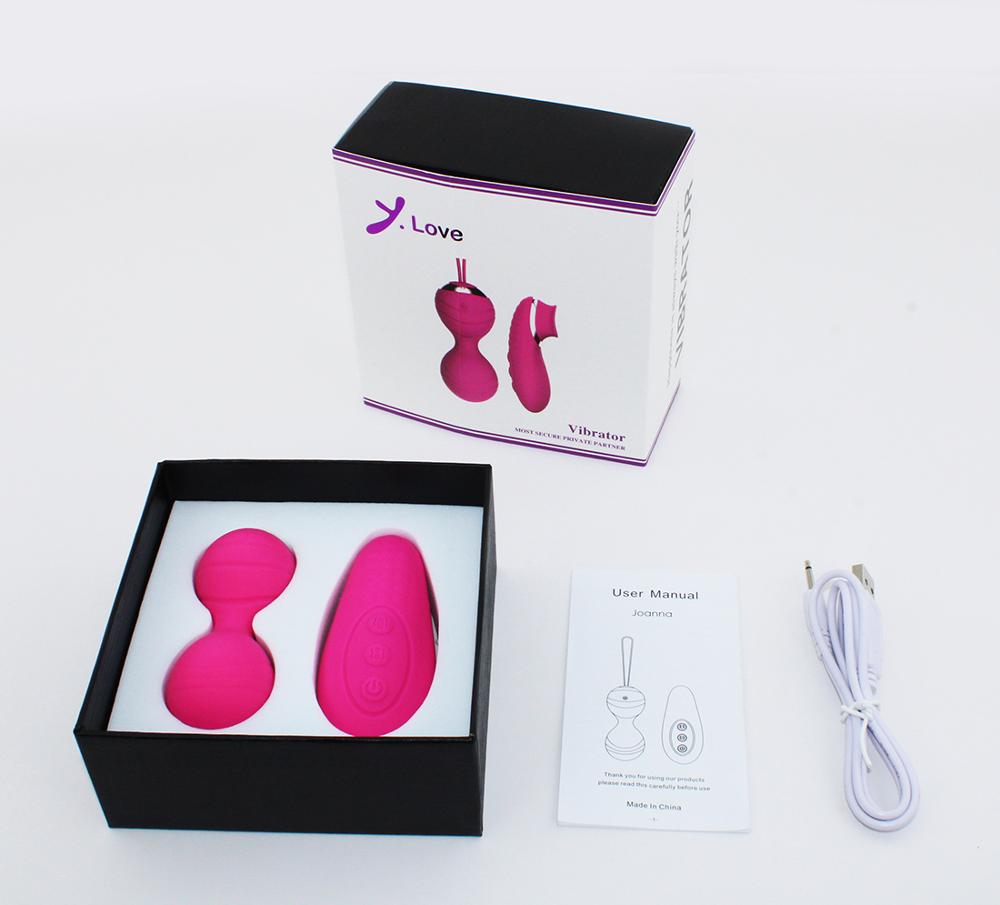 Bola Kegel Vibradoras con Control Remoto — Doble Vibración, 10 Modos
