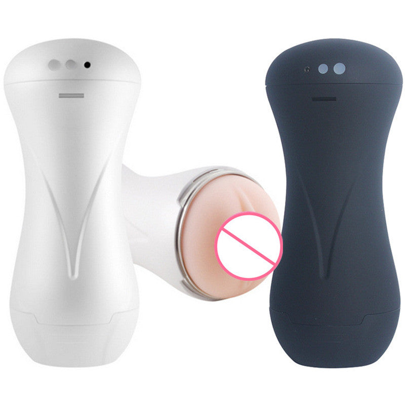 Shequi Masturbador Masculino con Vibración y Gemidos Integrados – Recargable USB
