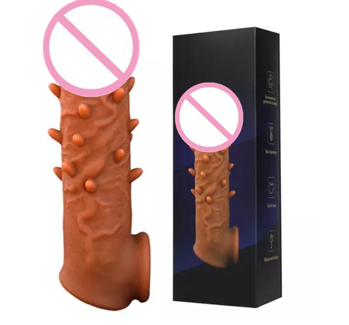Funda Peniana Potenciadora Texturizada con Doble Aro — Engrosa, Estimula y Mejora el Rendimiento