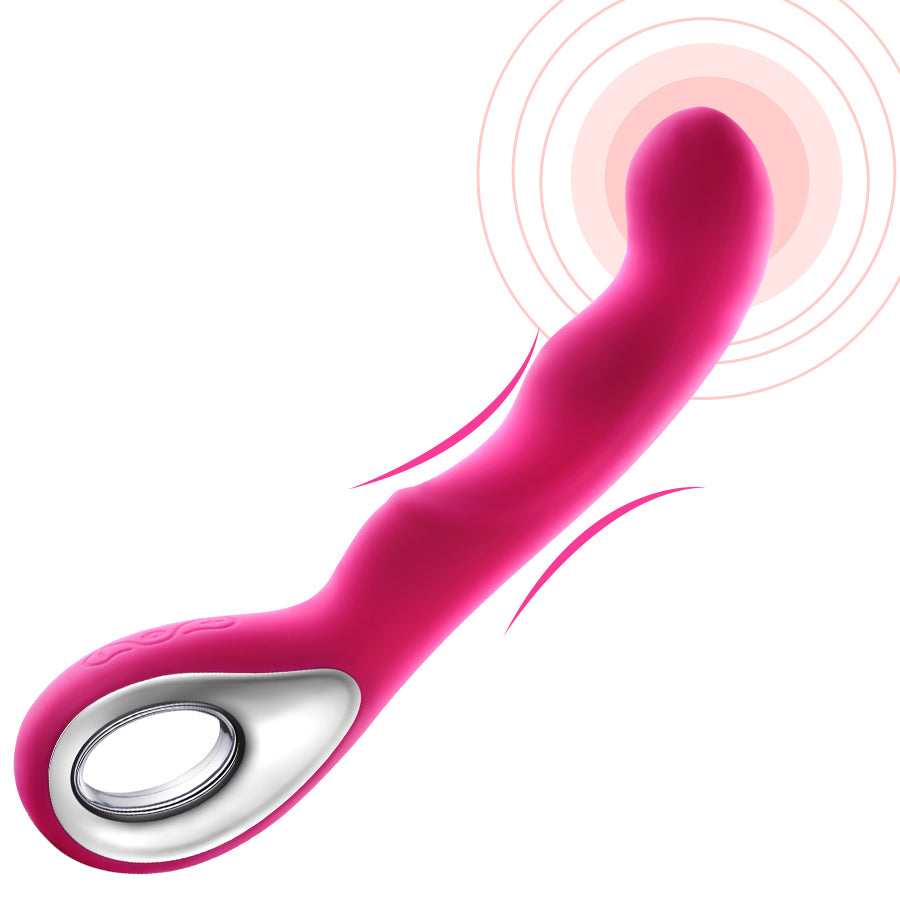 Vibrador Punto G de Silicona Recargable USB — 10 Modos de Vibración