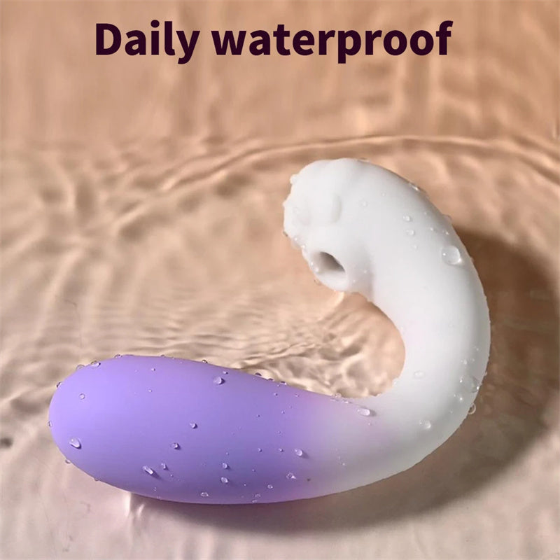 Vibrador Succionador Dual – Estimulación Interna y Clitorial