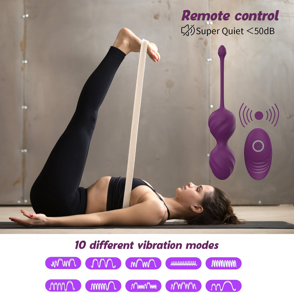 Set de Bolas de Kegel con Vibración y Control Remoto  Entrenamiento Progresivo