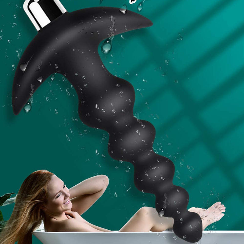 Plug Anal Vibrador con Cuentas Progresivas — Vibración Intensa · Diseño Ergonómico y Sumergible
