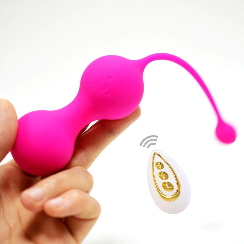 Bola de Kegel Vibradora Doble con Control Remoto — Recargable USB