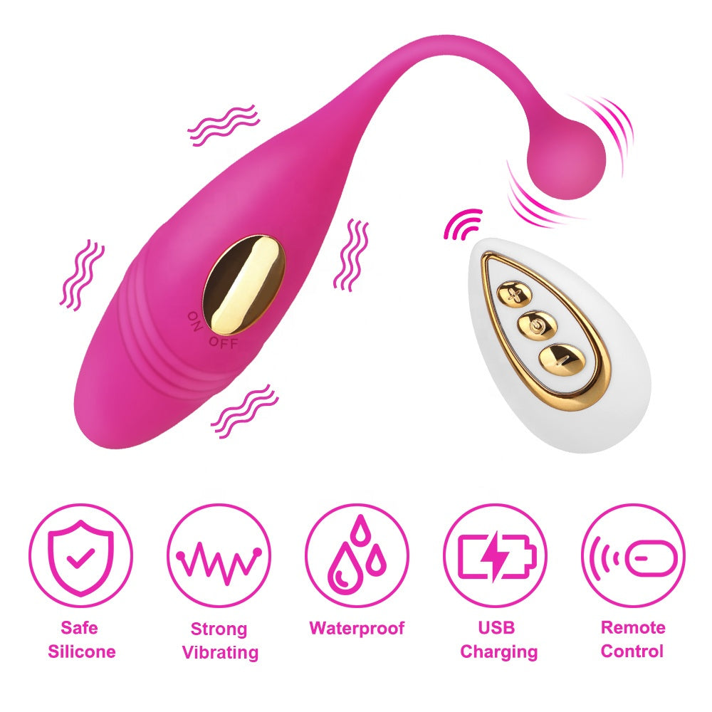 Huevo Vibrador con Control Remoto Inalámbrico  10 Modos de vibración
