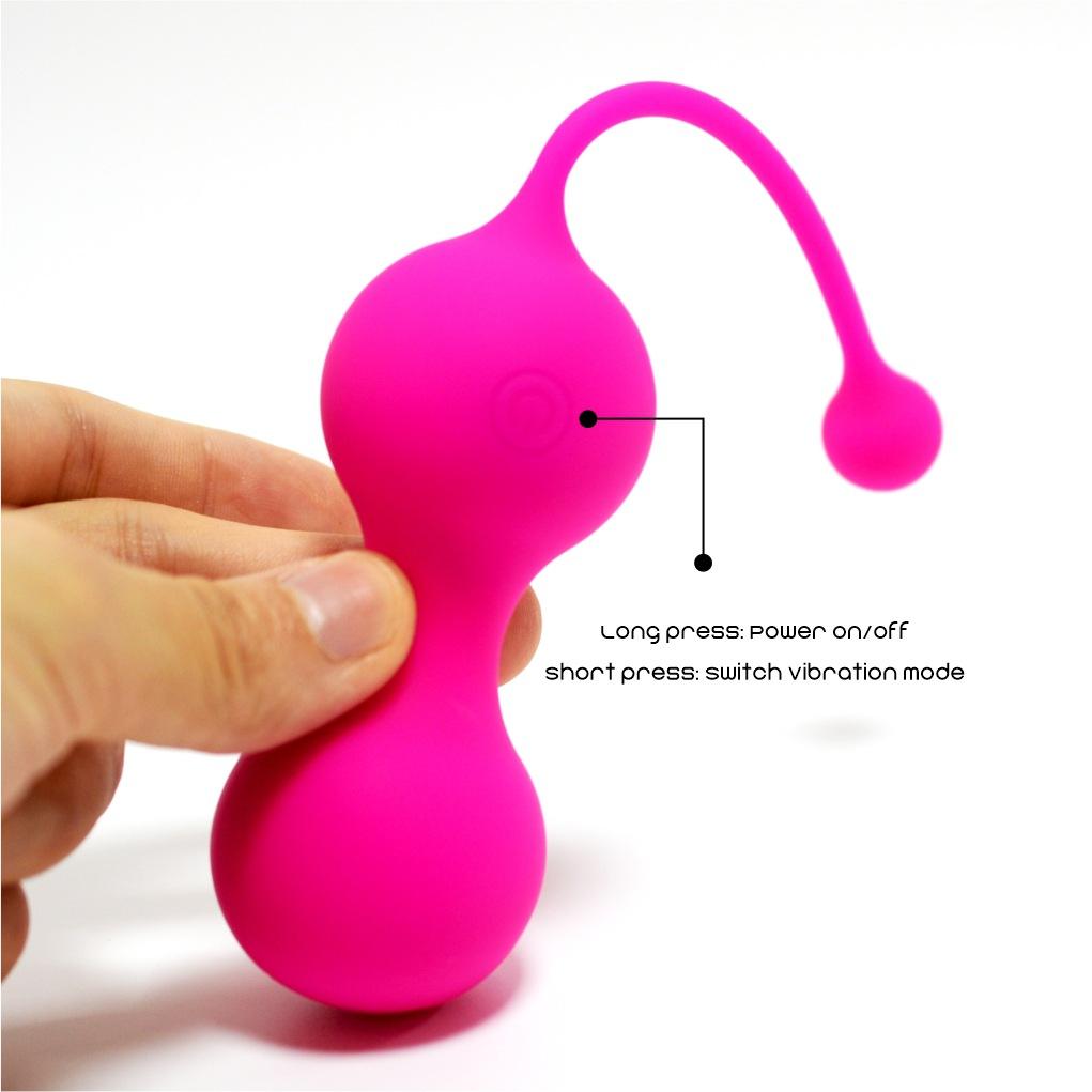 Bola de Kegel Vibradora Doble con Control Remoto — Recargable USB