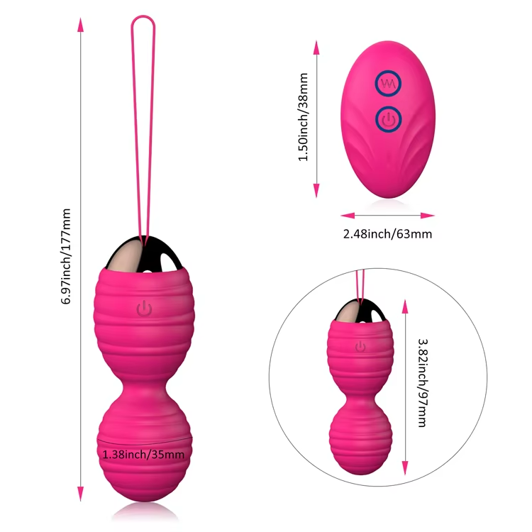 Bola Kegel Vibradora con Control Remoto  12 Modos de Vibracion