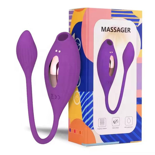 Vibrador Punto G con Succión · 10 Vibraciones + 5 Modos de Succión Recargable