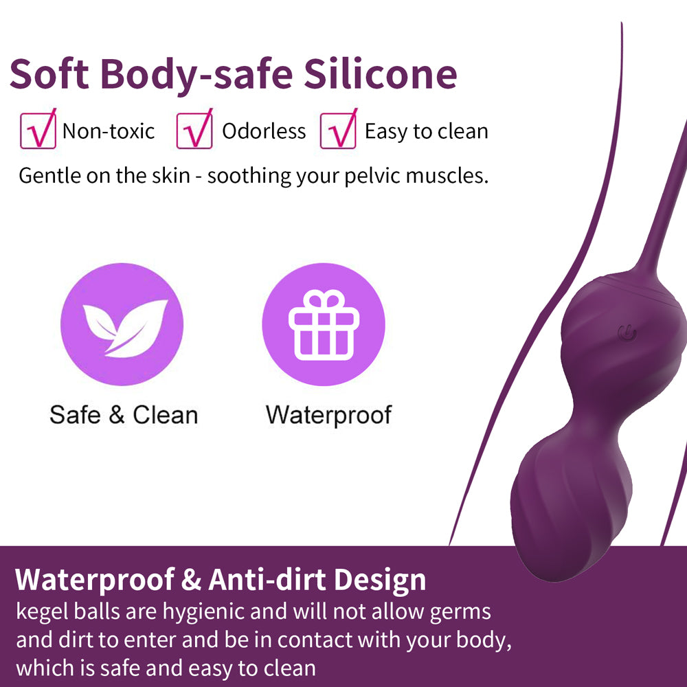 Set de Bolas de Kegel con Vibración y Control Remoto  Entrenamiento Progresivo