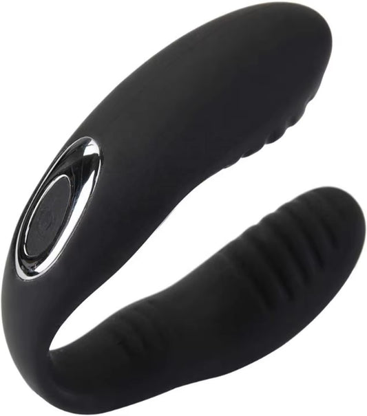 Vibrador Doble Tipo U con Control Remoto + 10 Modos