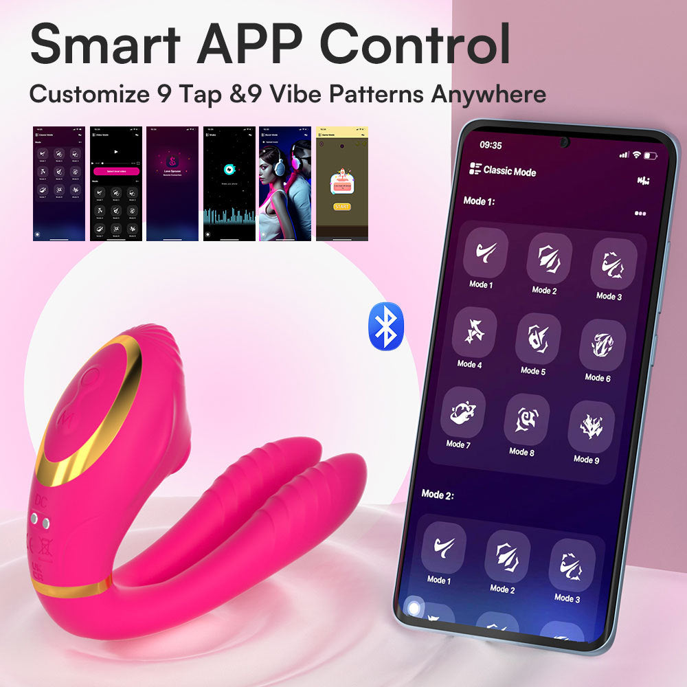 Vibrador de Doble Estimulación con App — Control Remoto 3 en 1