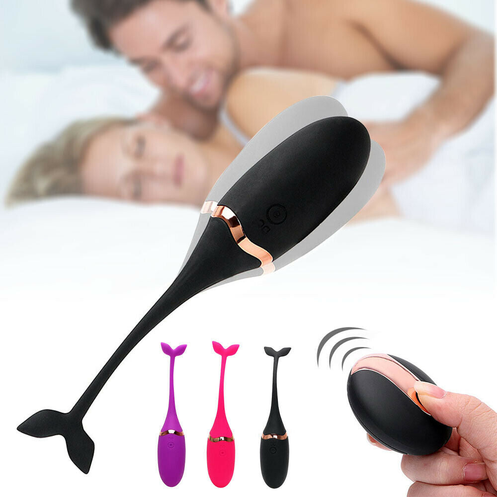 Vibrador tipo cola de ballena con control remoto inalámbrico – flexible, 10 modos de vibración