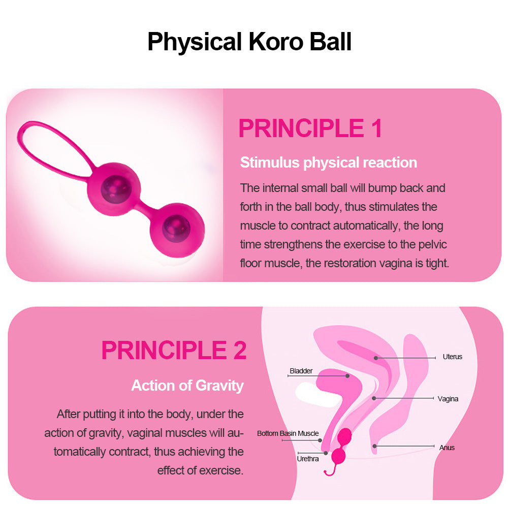 Set de Bolas de Kegel de Silicona — Entrenamiento de Suelo Pélvico (3 Niveles Progresivos)