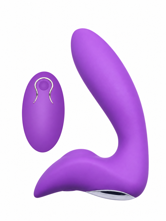 Masajeador de Próstata Anal con Control Remoto y 12 Modos de Vibración