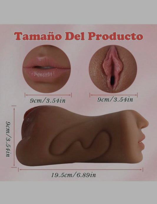 Pocket Masturbador Jess  3 en 1 Vagina, Ano y Boca