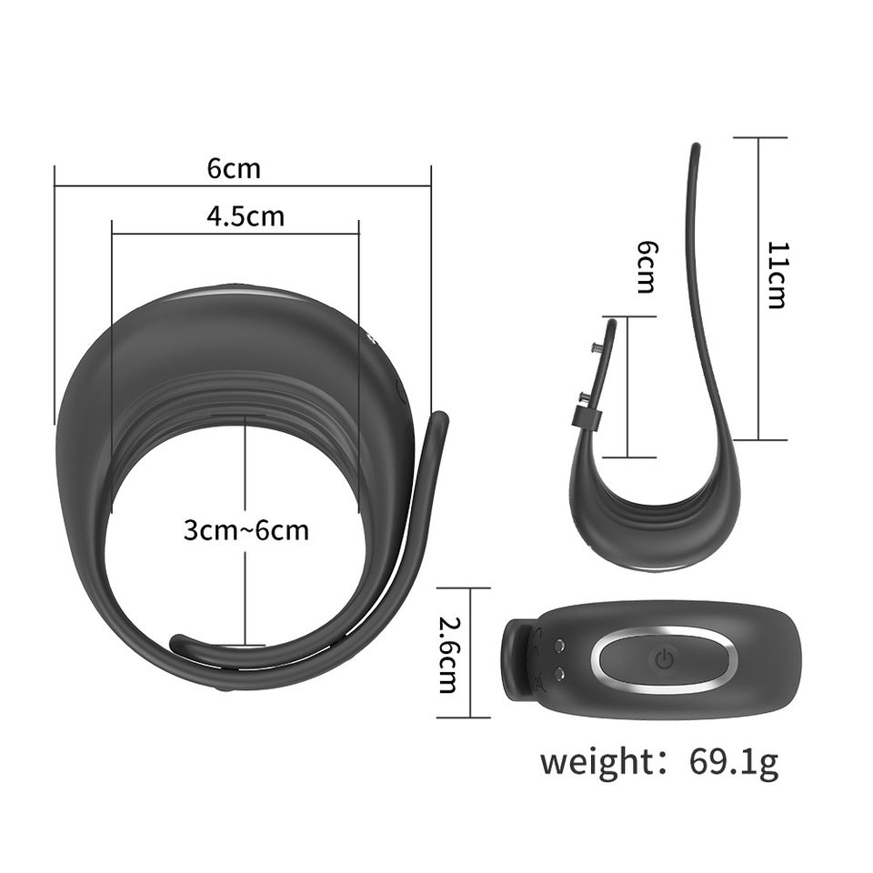 Anillo Vibrador Premium con App – Placer inteligente y conexión sin límites