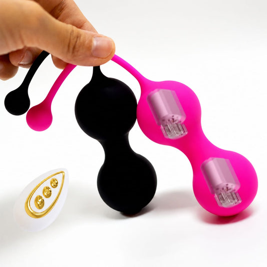 Bola de Kegel Vibradora Doble con Control Remoto — Recargable USB