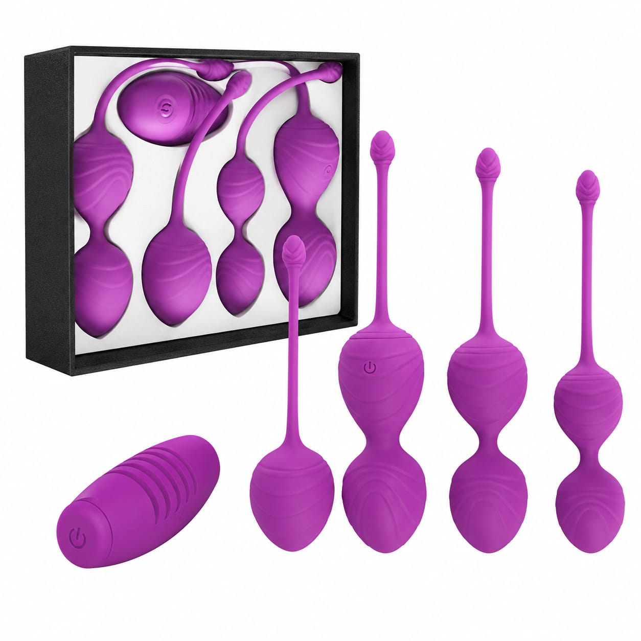 Set de Bolas de Kegel con Vibración y Control Remoto  Entrenamiento Progresivo