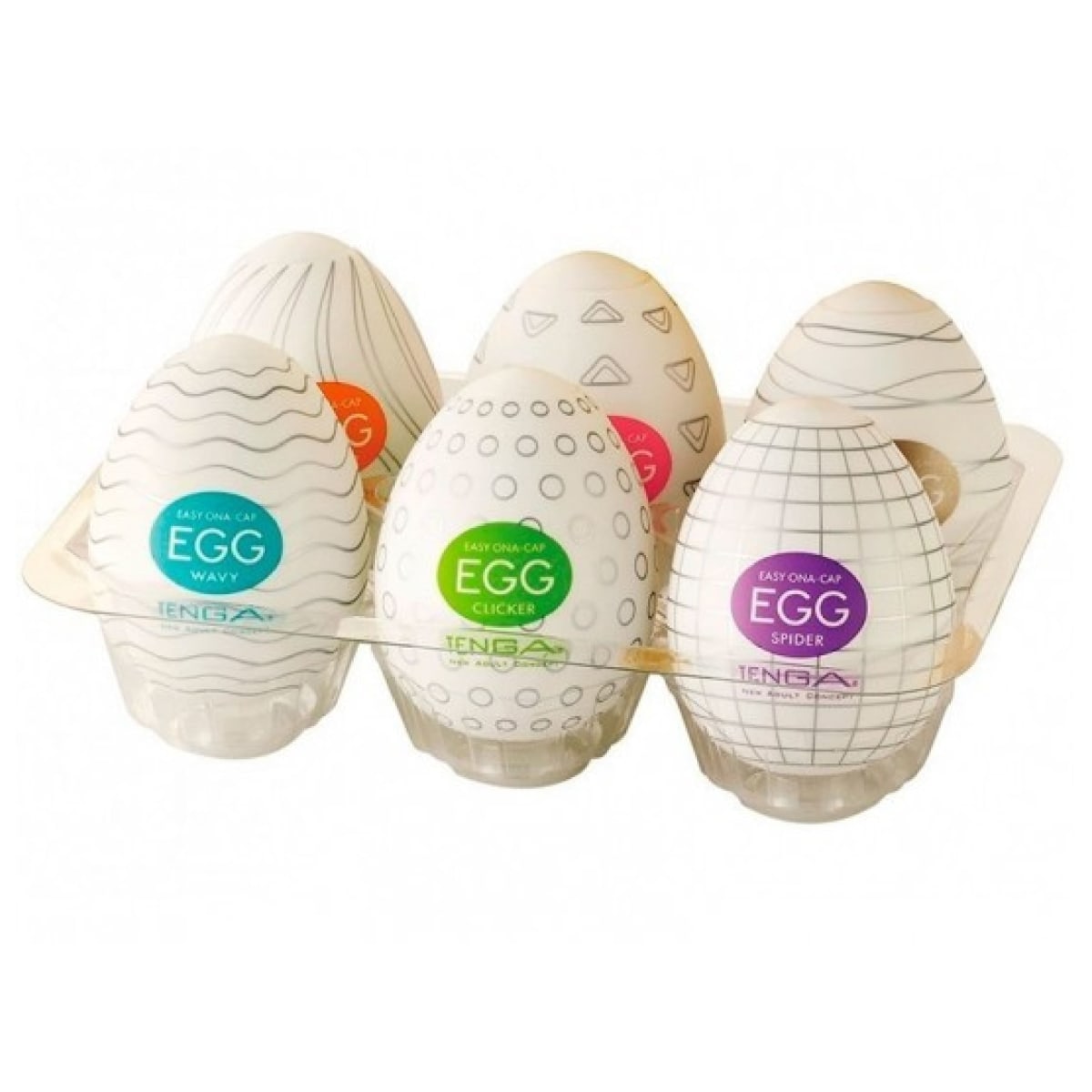 Masturbador Tenga Egg 6 diferentes texturas