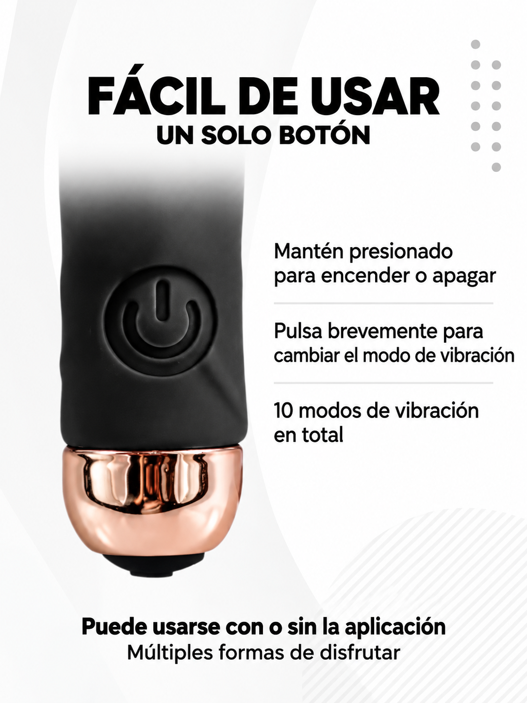 Mini Vibrador con App – 10 Modos de Vibración
