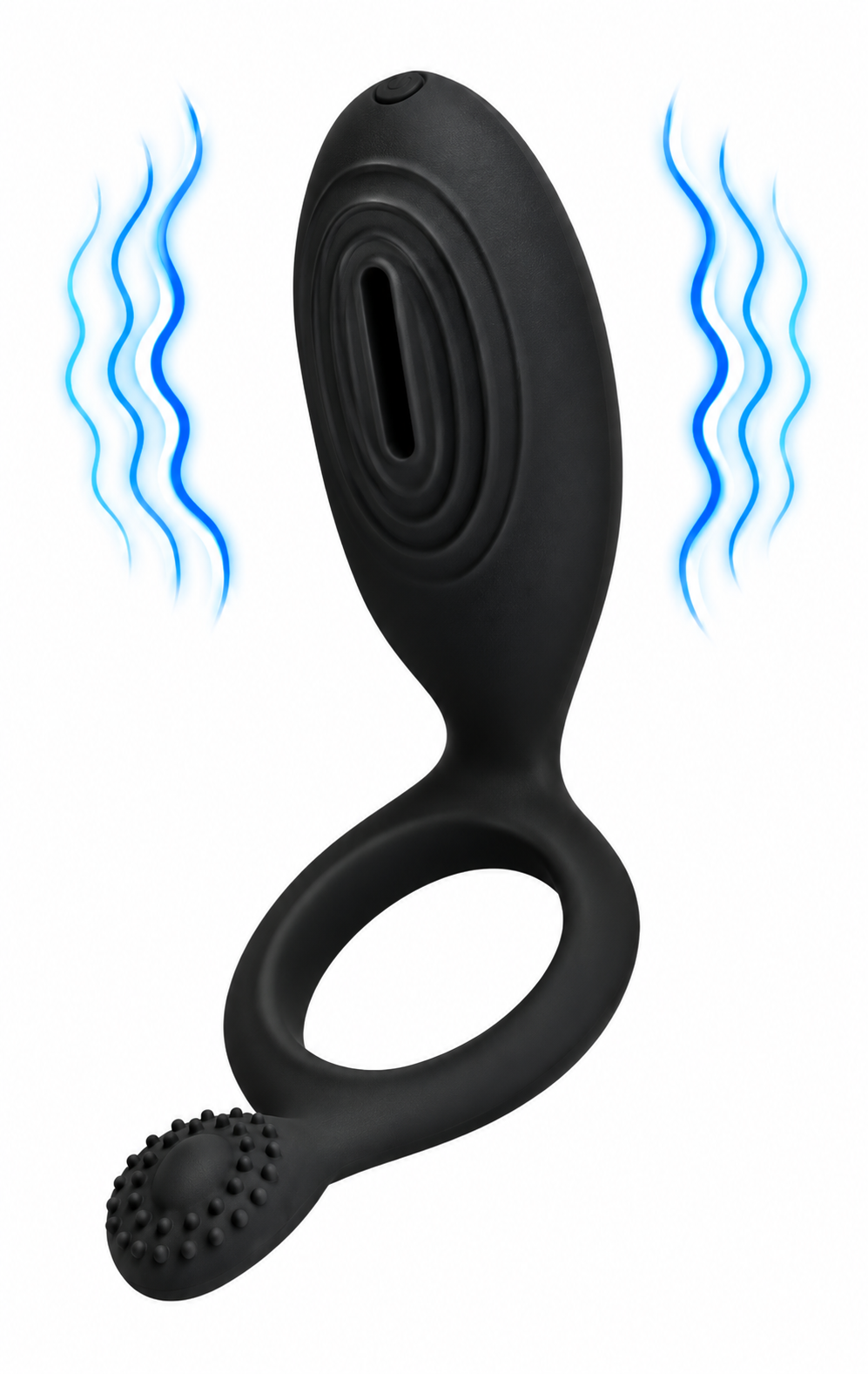 Anillo Peneano Vibrador con Bala Vibradora y Estimulador Externo