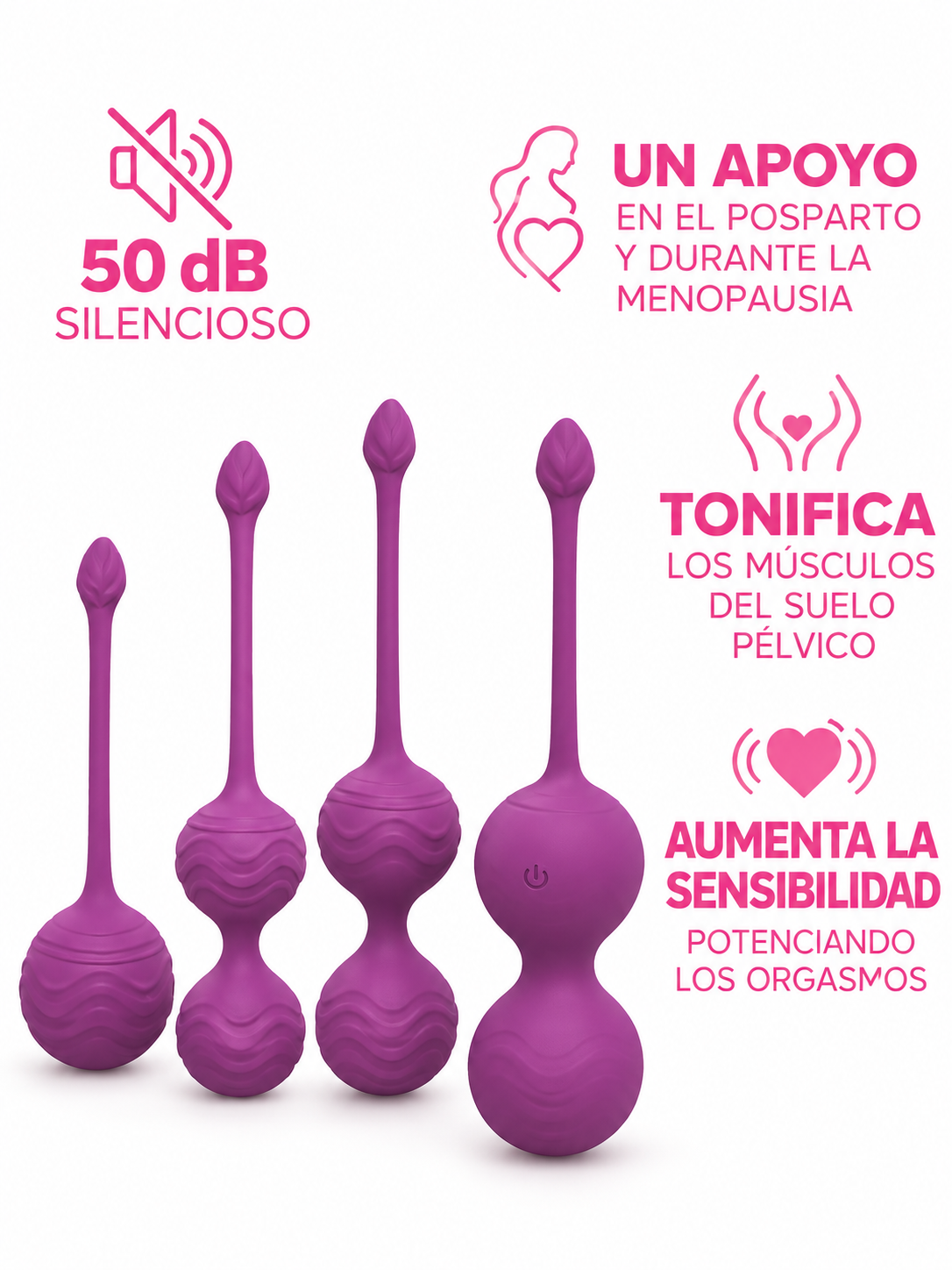 Set de Bolas de Kegel con Vibración y Control Remoto