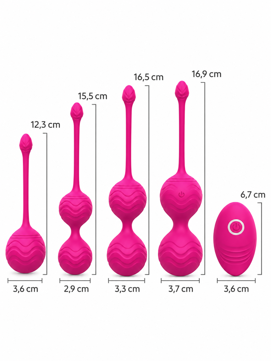 Set de Bolas de Kegel con Vibración y Control Remoto