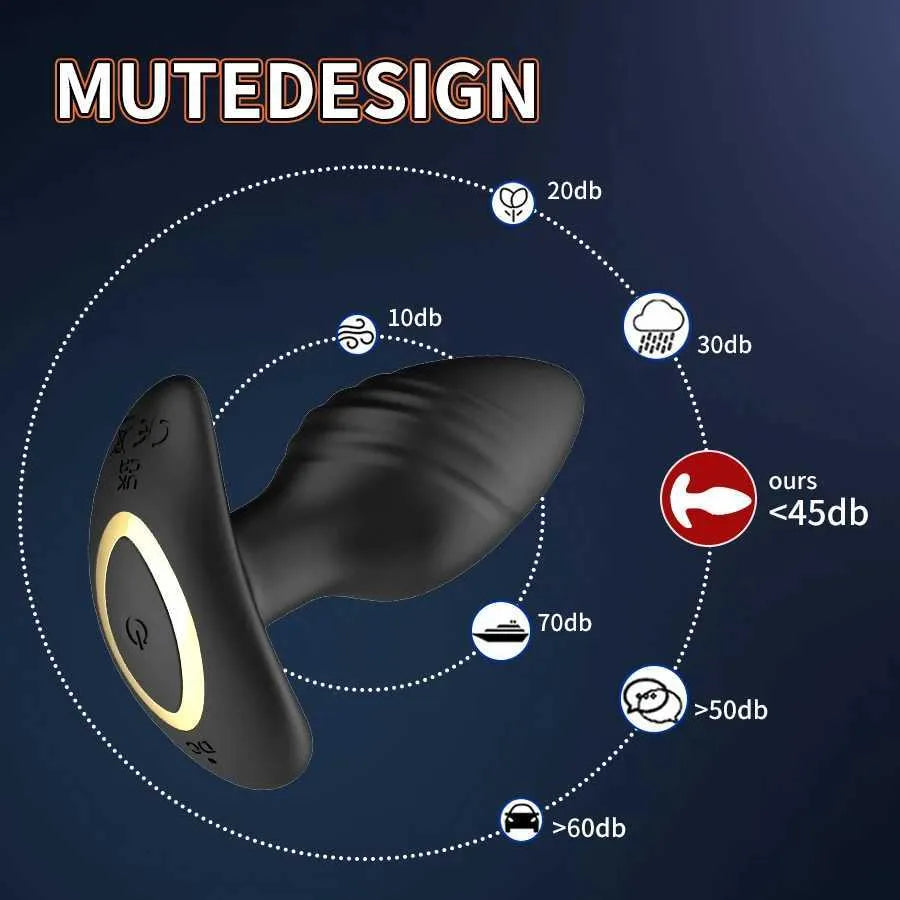 Plug Anal Inteligente con Vibración, Movimiento 360° y Control por App