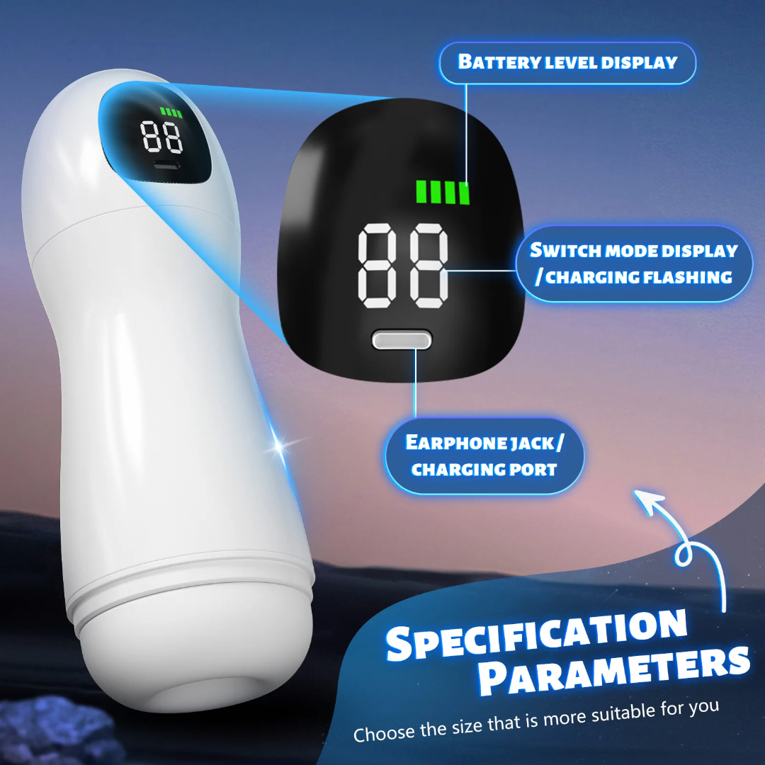 Masturbador Automático Angel 3 en 1 – Succión, Vibración y Gemidos
