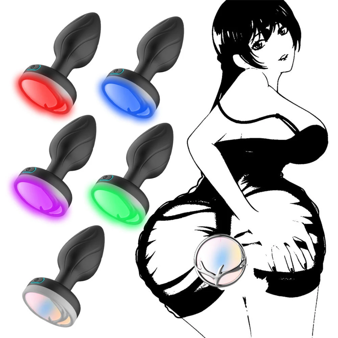 Plug Anal Inteligente con Vibración, Luz LED y Control por App