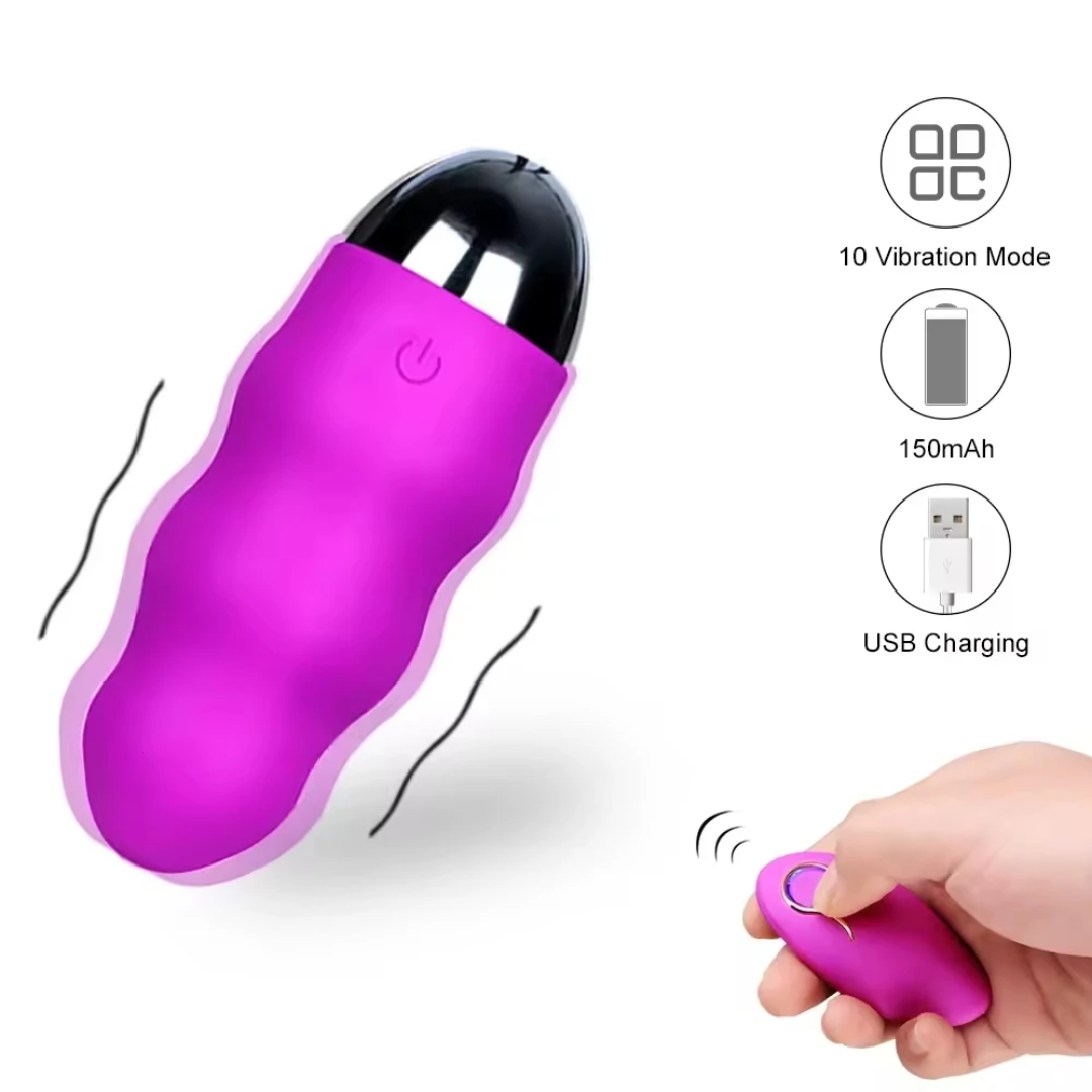 Huevo Vibrador con Control Remoto y 10 Patrones de Vibración