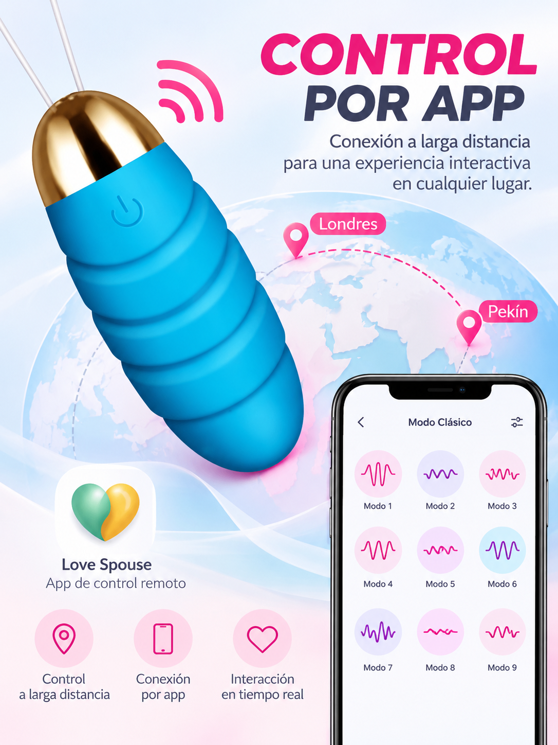 Huevo Vibrador Inteligente con Control por App