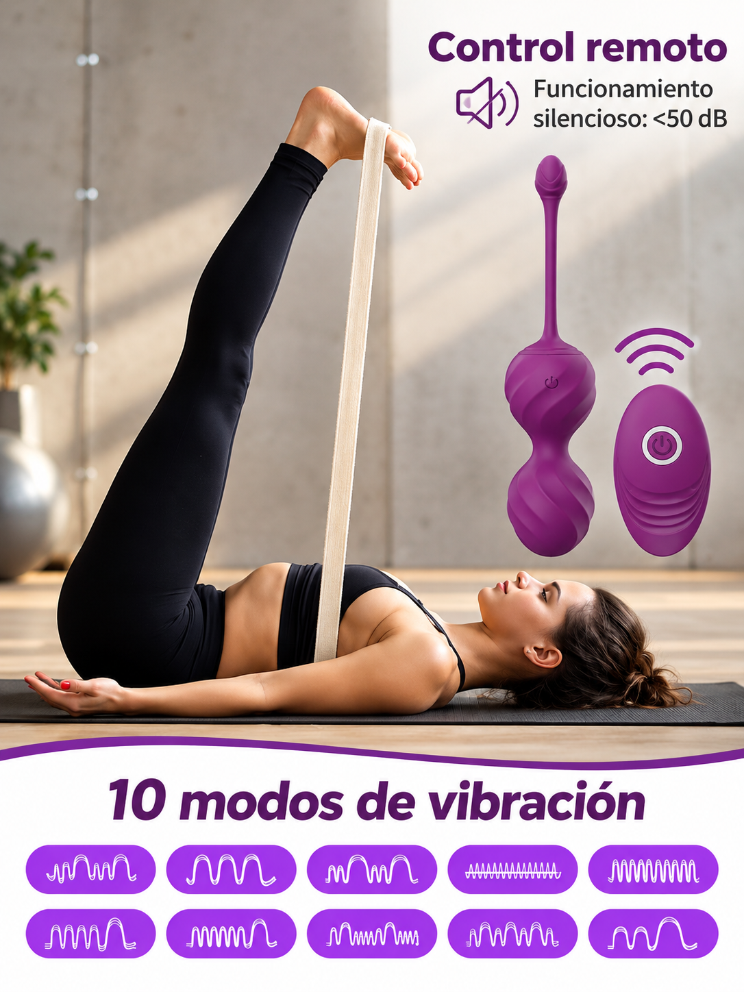 Set de Bolas de Kegel con Vibración y Control Remoto