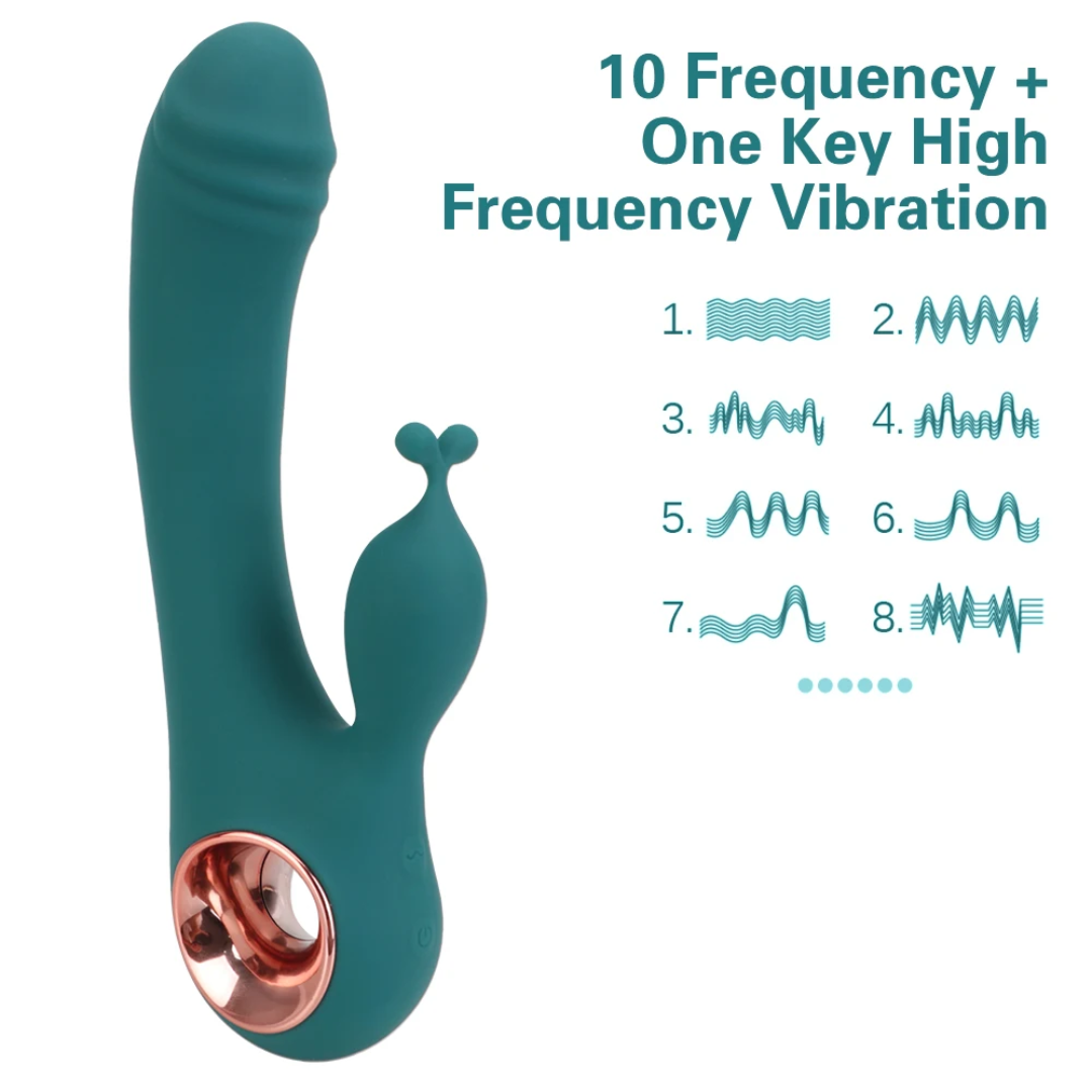 Vibrador Punto G con Estimulador de Clítoris 2 en 1