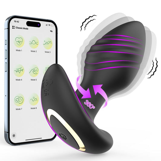 Plug Anal Inteligente con Vibración, Movimiento 360° y Control por App