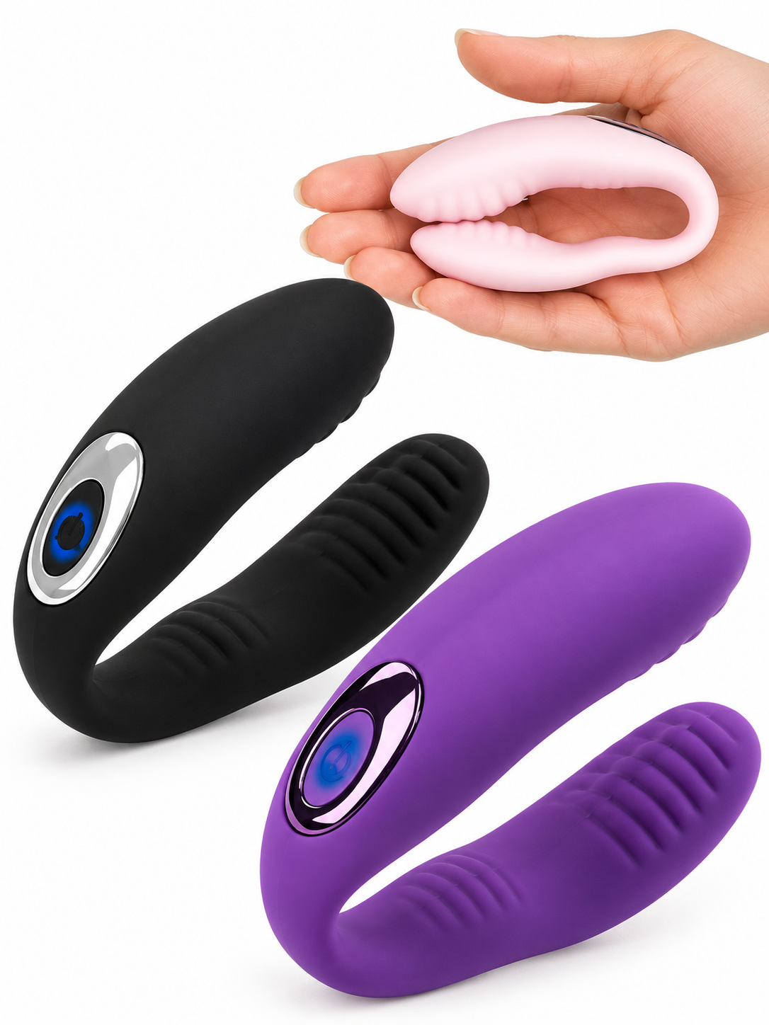 NANA Vibrador Tipo U Doble Punto G y Clítoris 10 Modos
