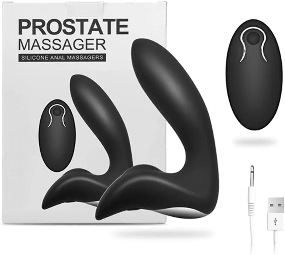 Masajeador de Próstata Anal con Control Remoto y 12 Modos de Vibración