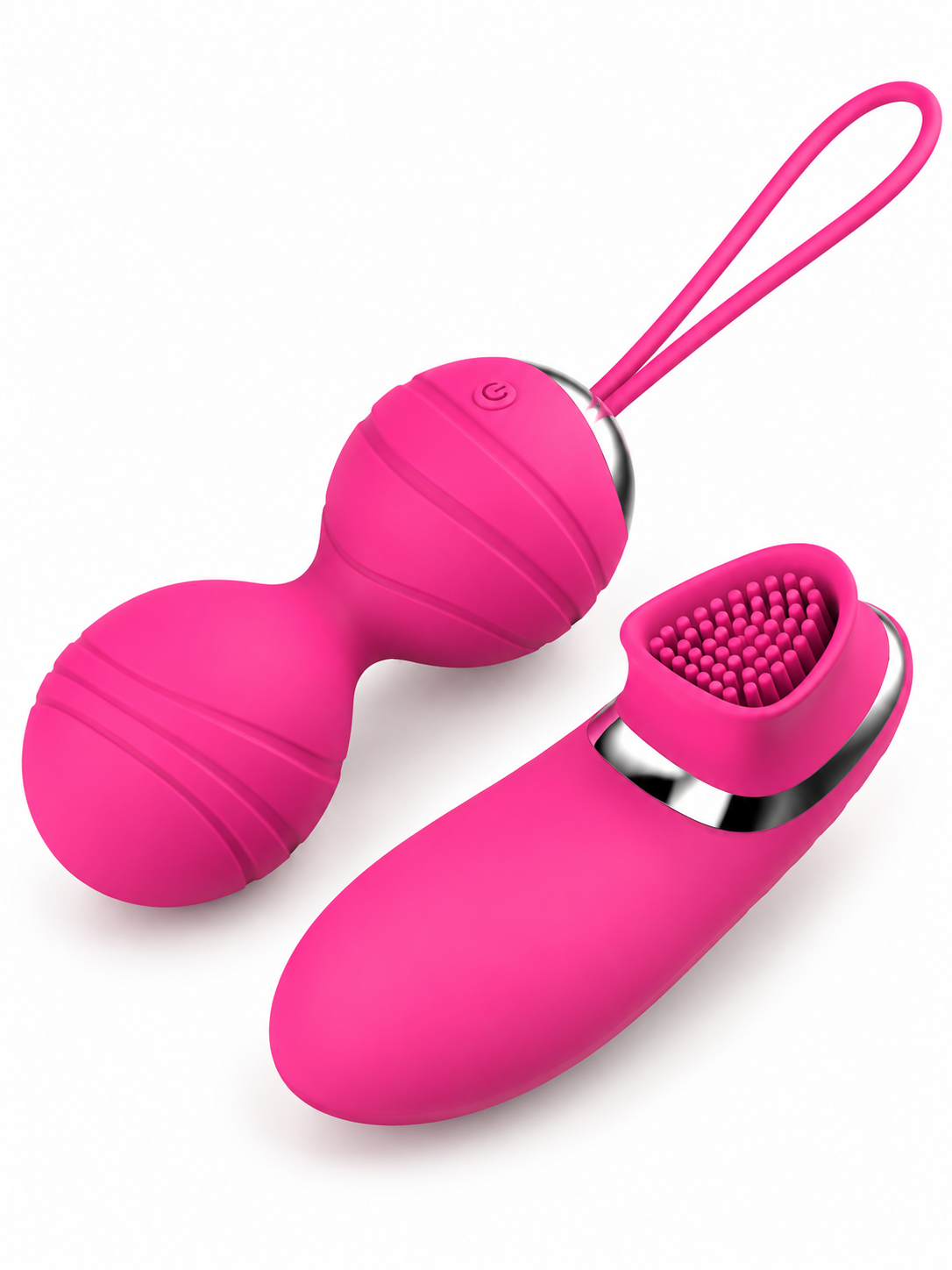 Bola de Kegel Vibradora con Doble Estimulación y Control Remoto
