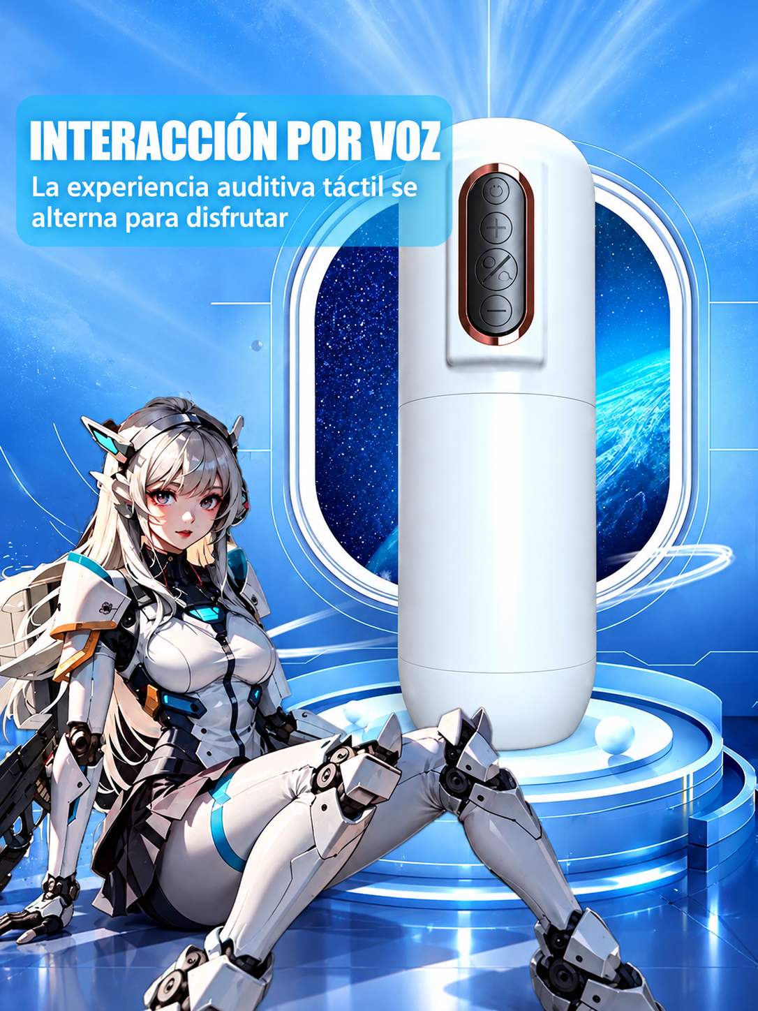 Masturbador Automático Randy con Succión y Movimiento Telescópico
