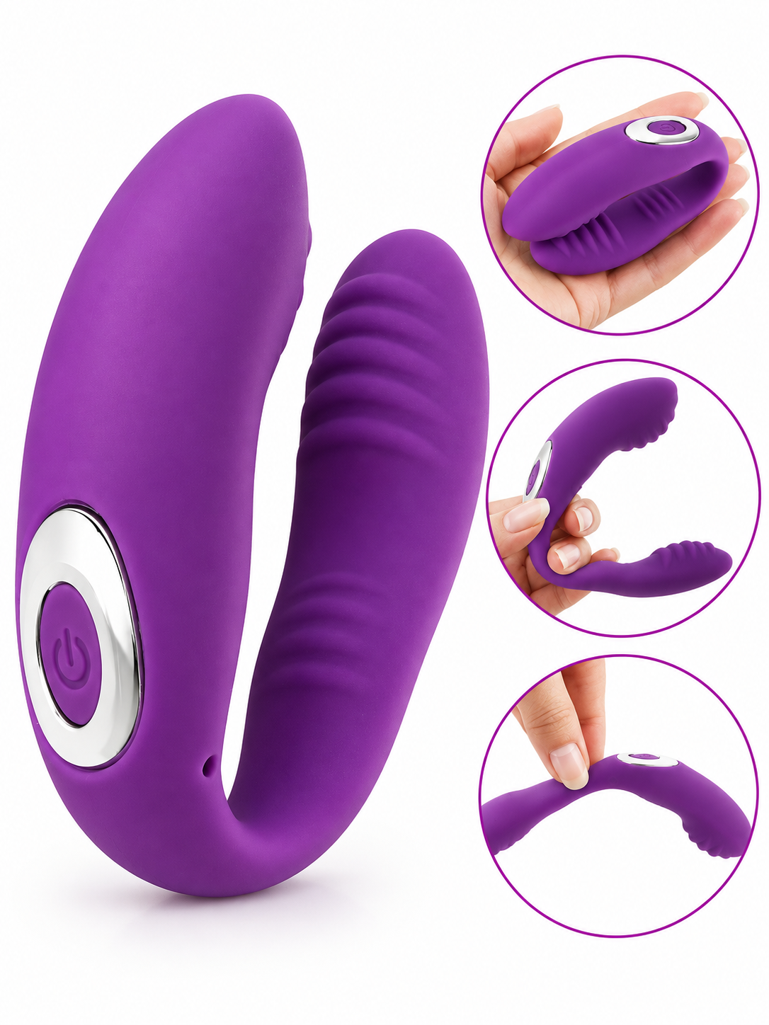 NANA Vibrador Tipo U Doble Punto G y Clítoris 10 Modos